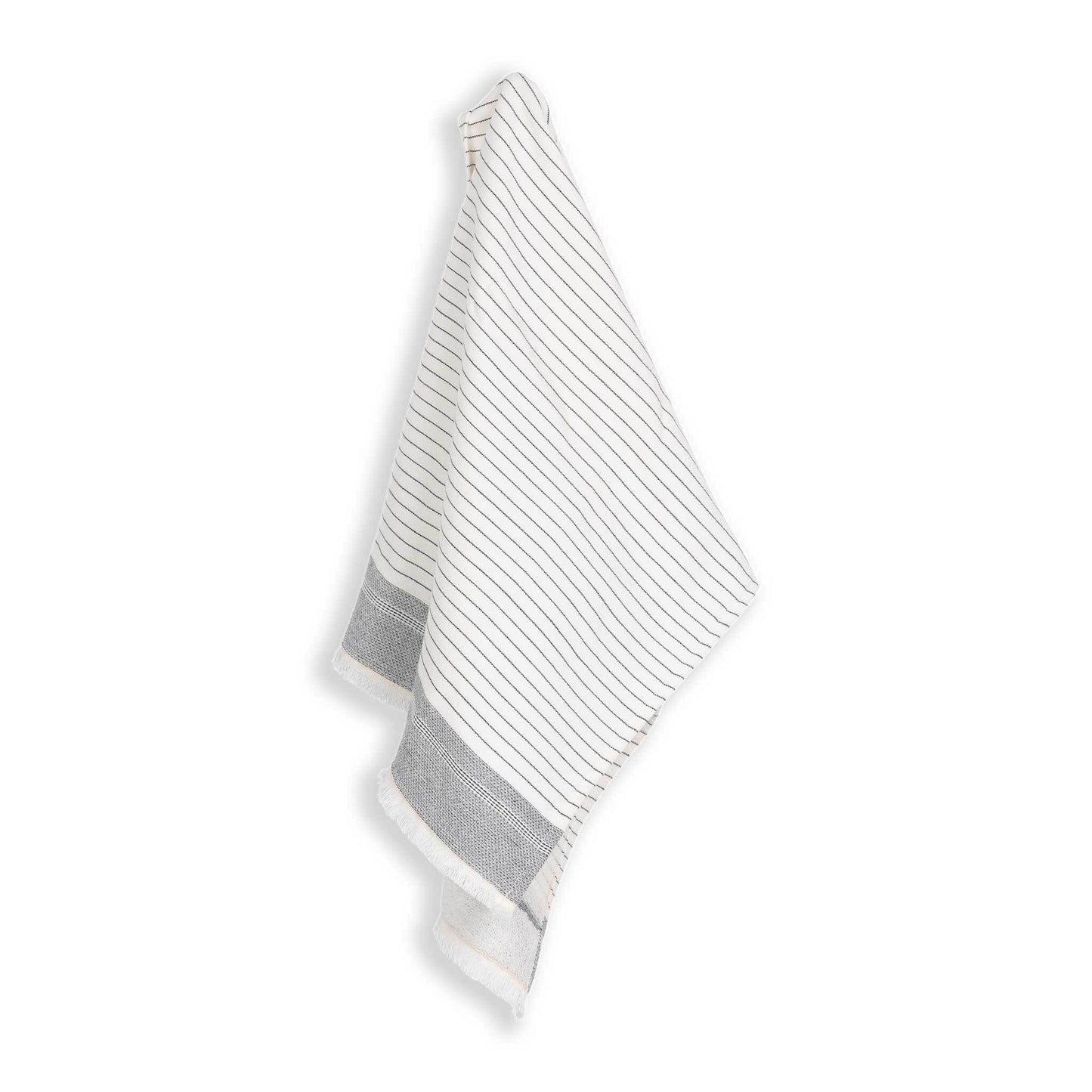 Soft terry fabric close-up in white