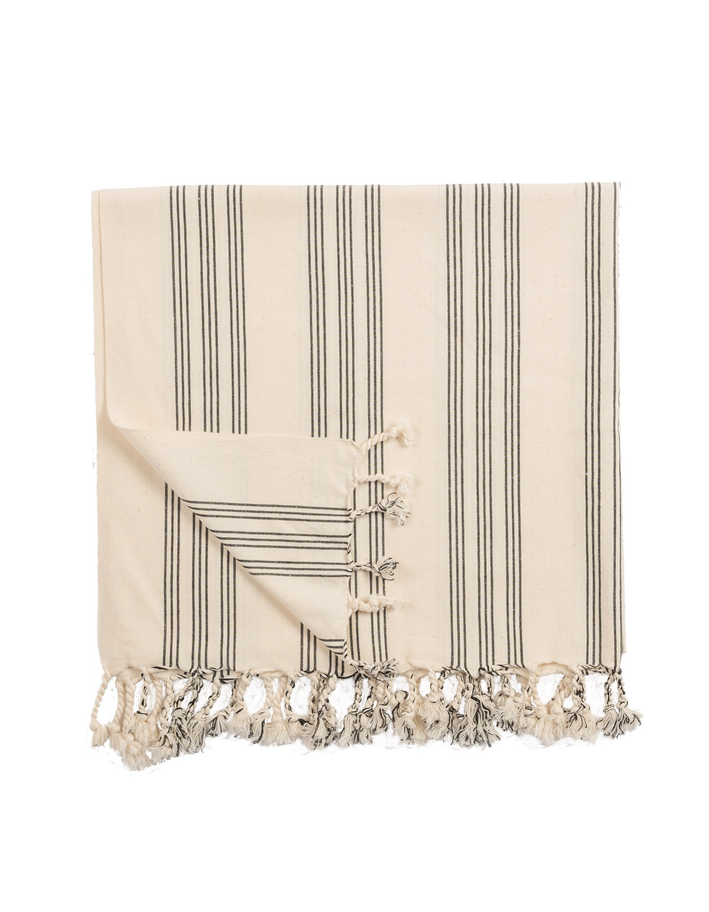 Neutral Turkish cotton towel Aldo draped in modern bathroom