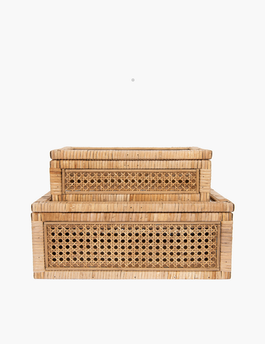 Woven Rattan Display Box
