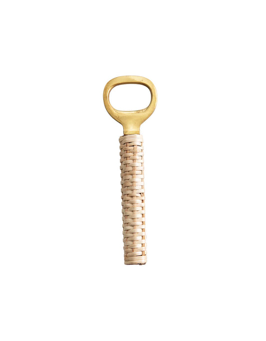 Bamboo wrapped bottle opener