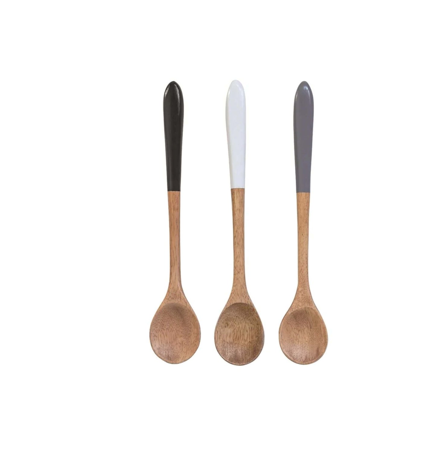 Colour Dipped Handle Wood Spoon