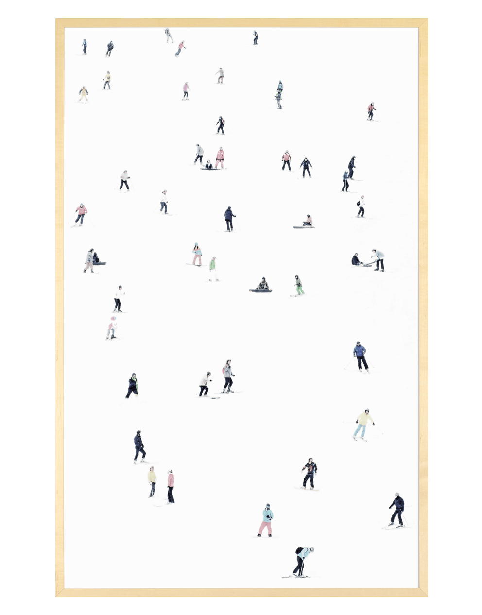 Skiing winter print