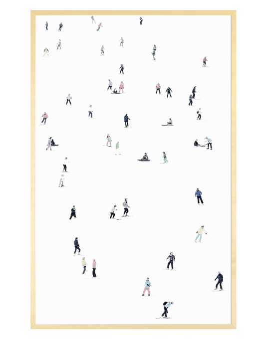 Skiing winter print