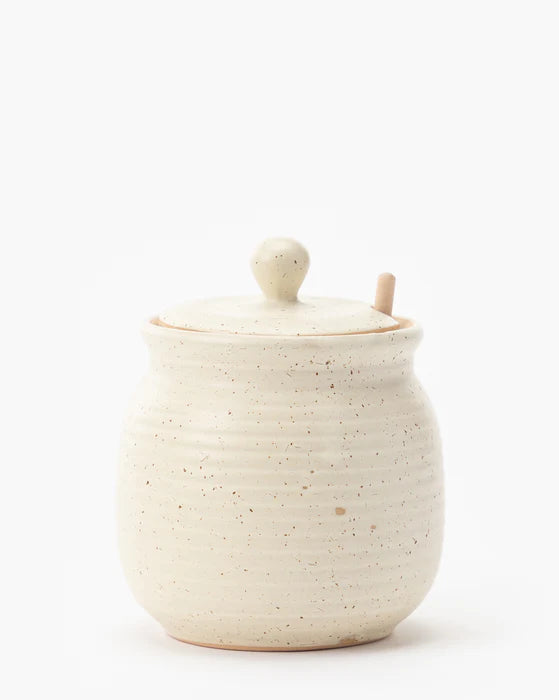 Speckled Honey Jar