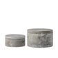 Grey round cement box