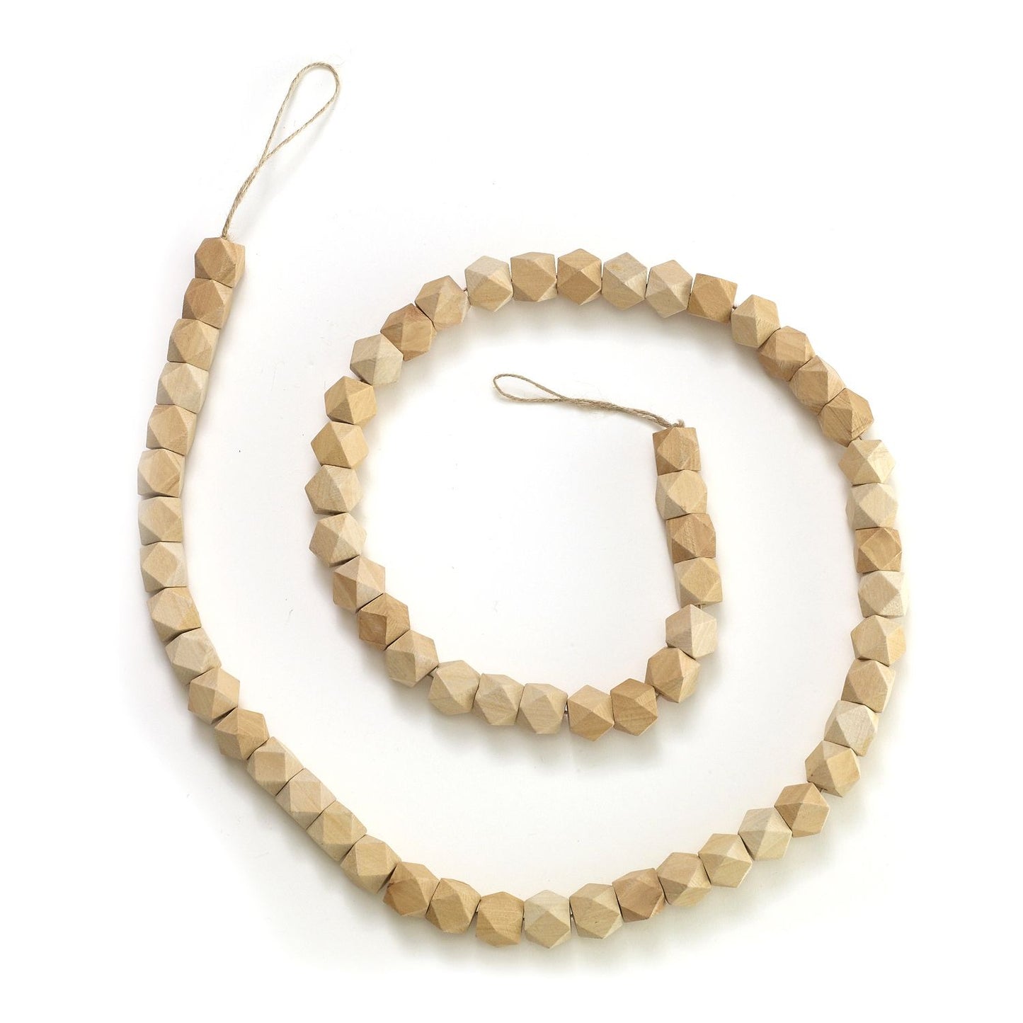 Geometrical Wood Bead Garland