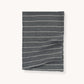 Wyatt black cotton hand towel by sink