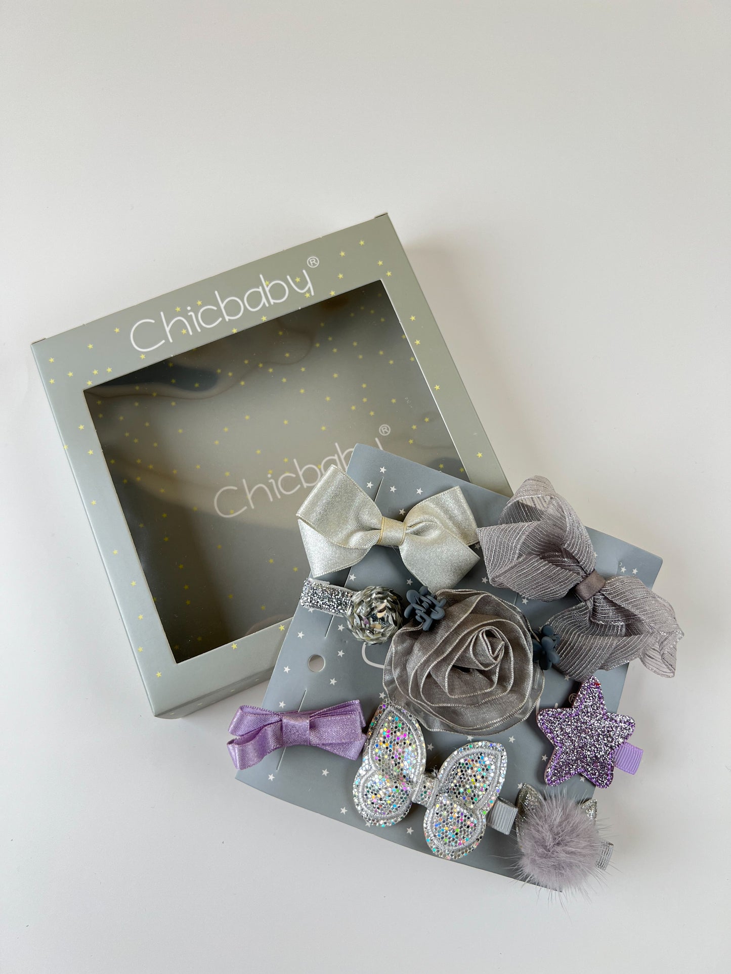 Kids Hair Clips Gift Box - Purple