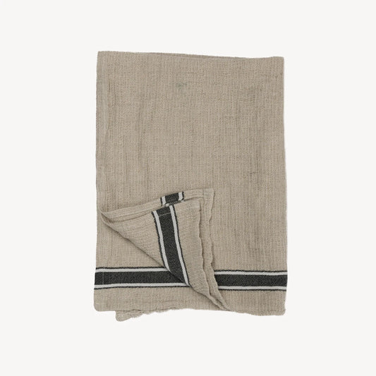 Linen Hand Towel – Black