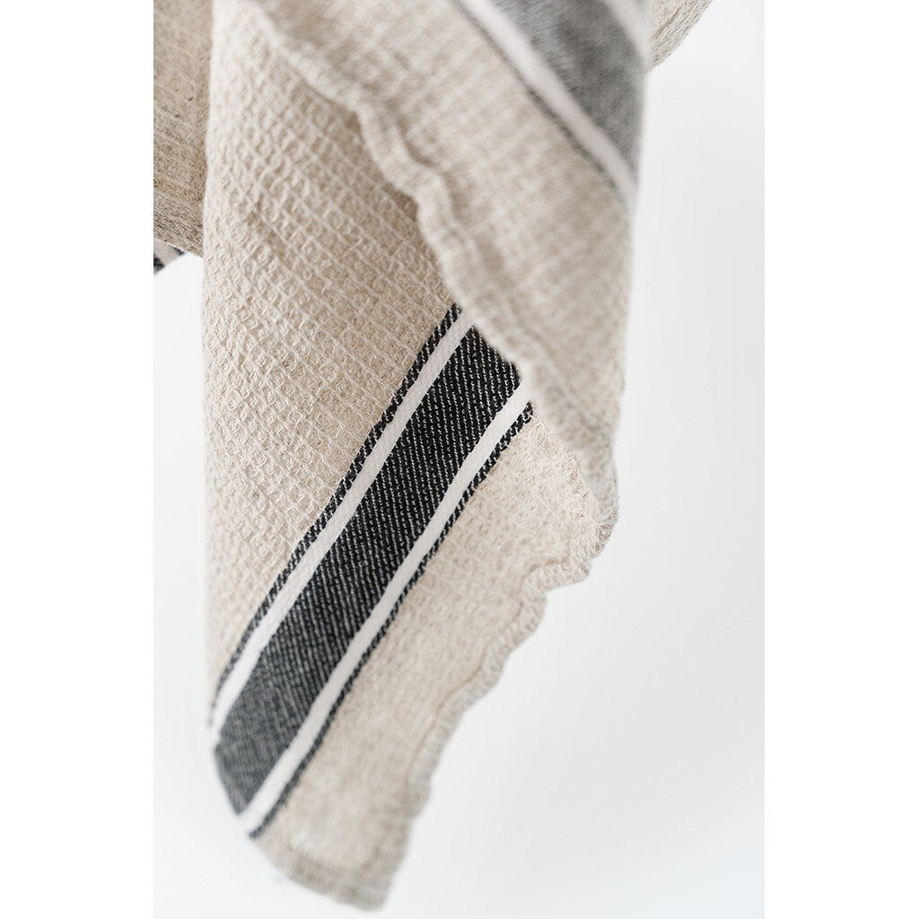 Linen Hand Towel – Black