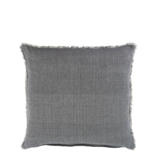 Lina Linen Pillow - Steel Grey