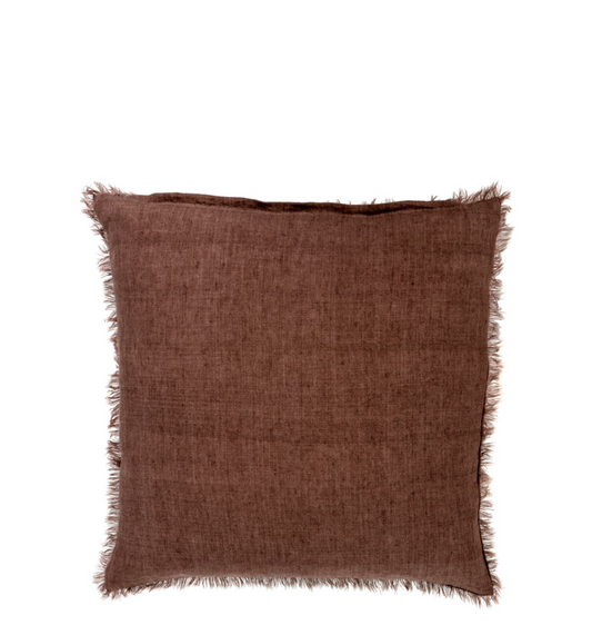 Lina Linen Pillow – Mocha