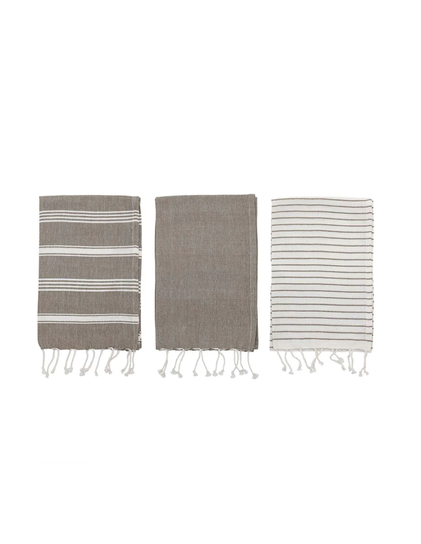 Woven Cotton Striped Tea Towels