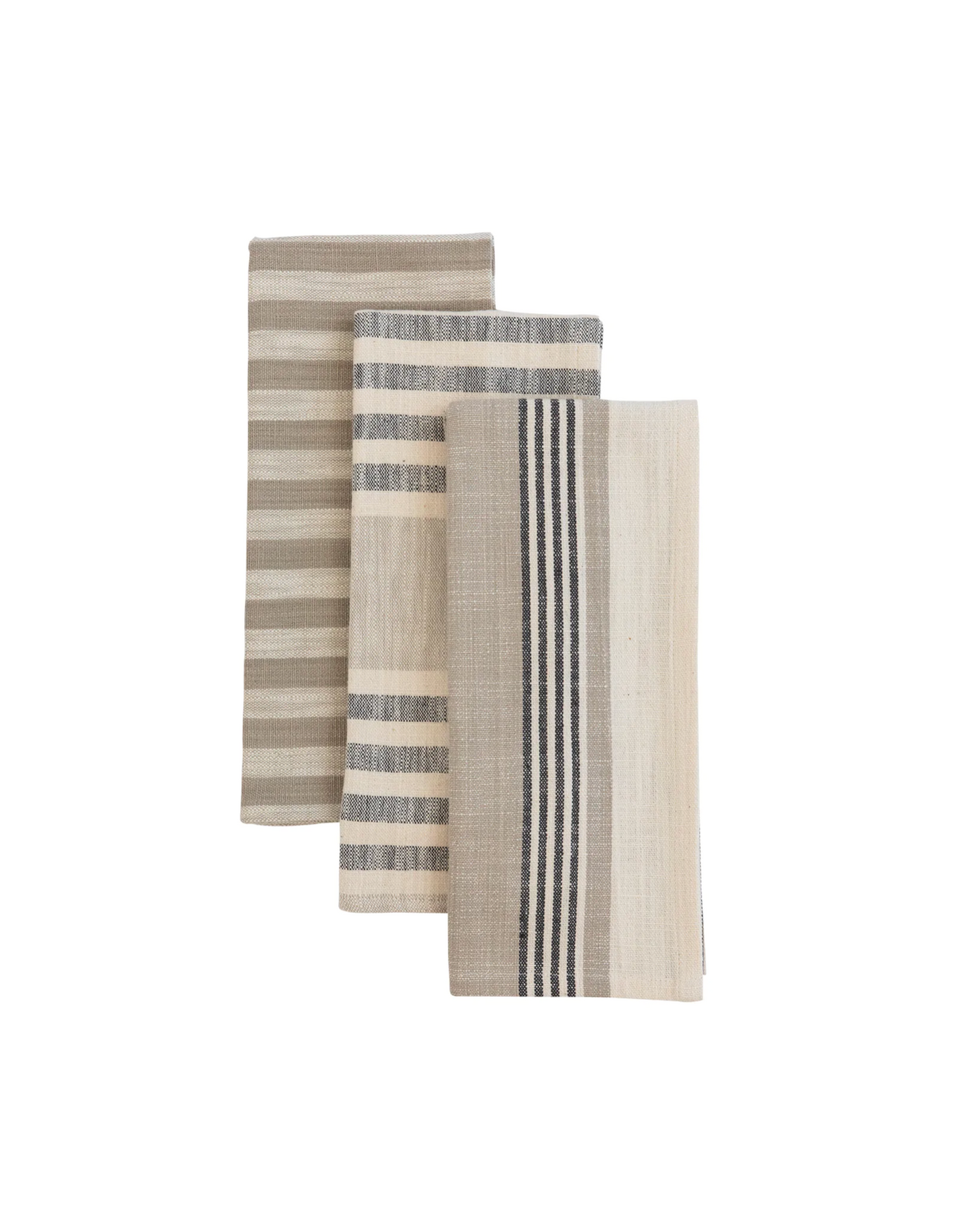 Striped Woven Tea Towel (Set of 3)