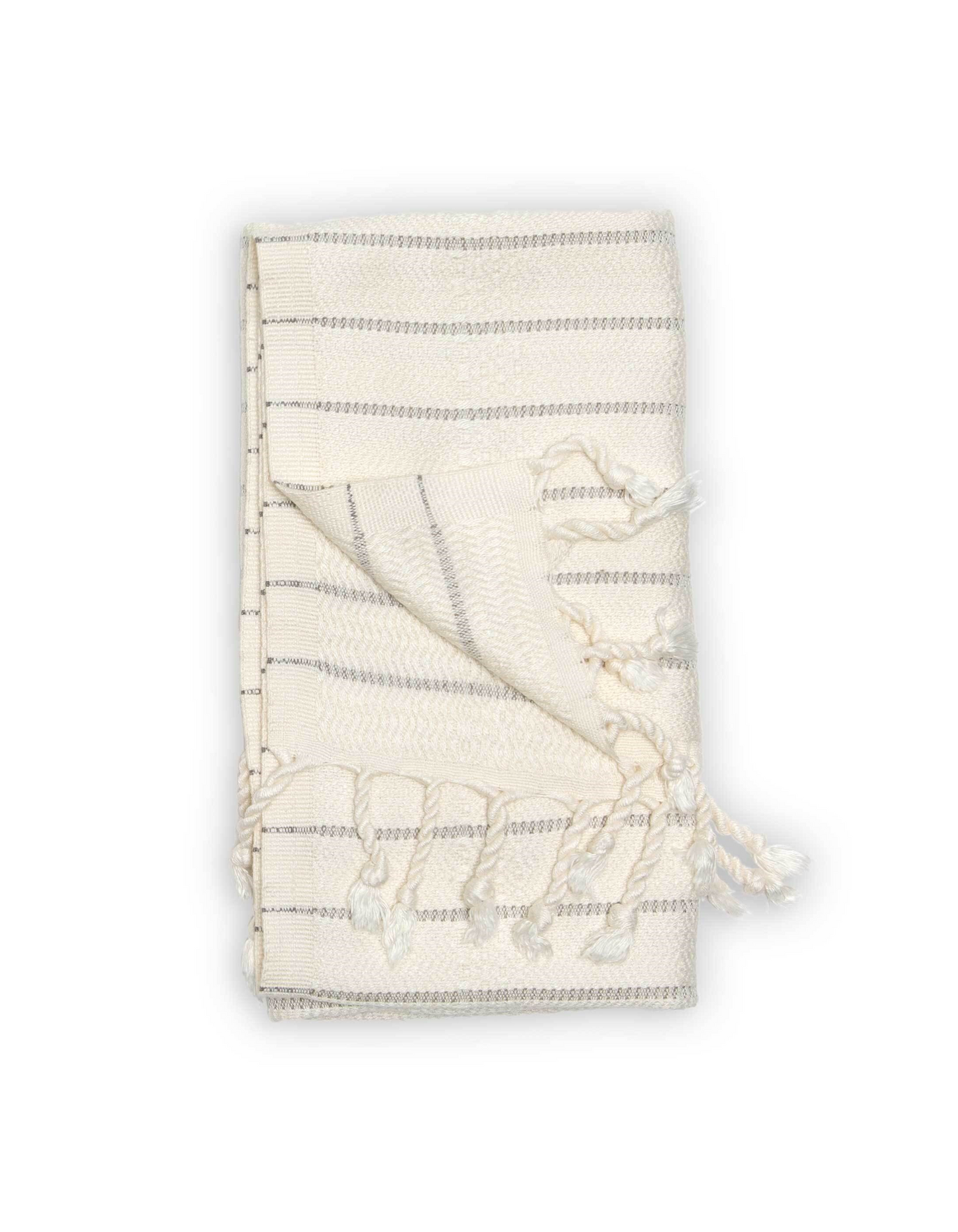 Striped Bamboo Turkish Hand Towel - Mist