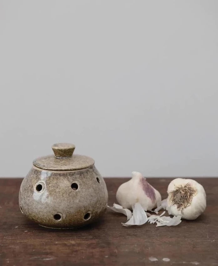 Stoneware Garlic Keeper